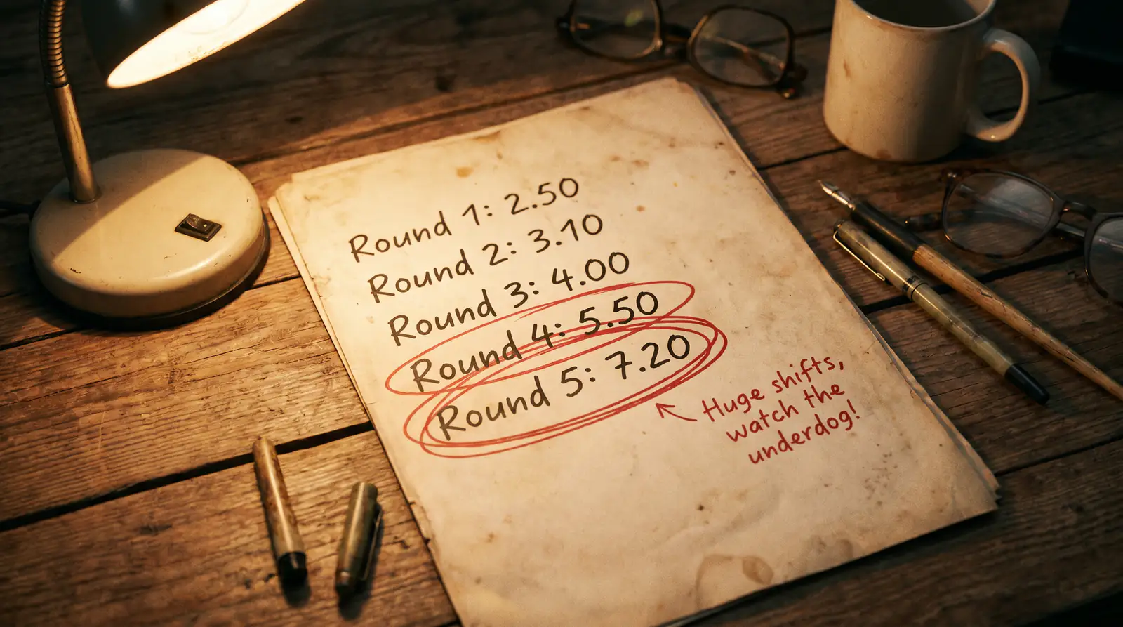 Late-round finishes като mispriced пазар