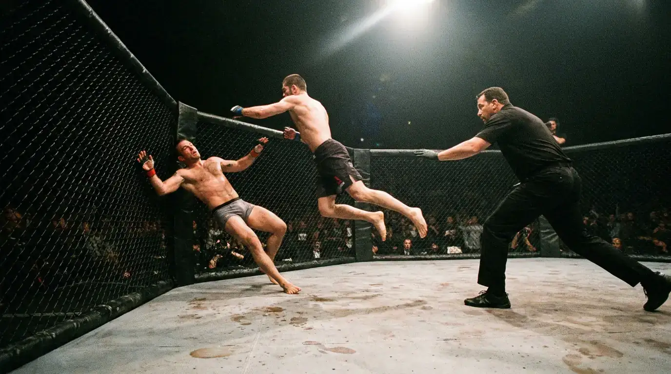 Late-round финиш в UFC двубой