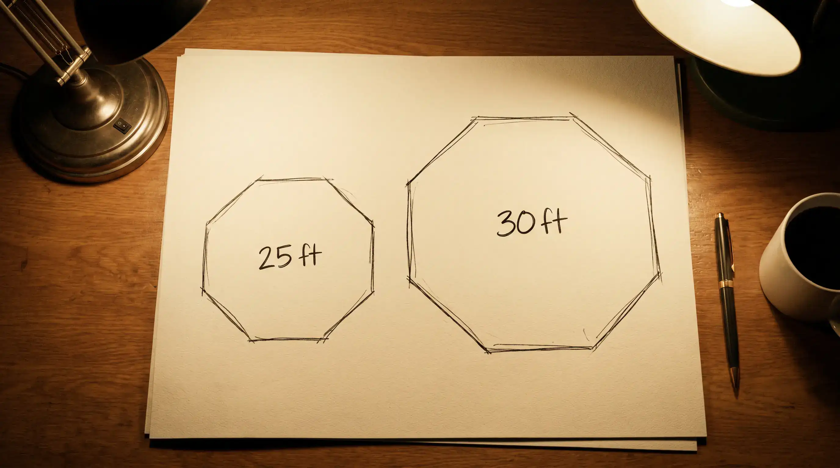 25 vs 30 ft octagon сравнение